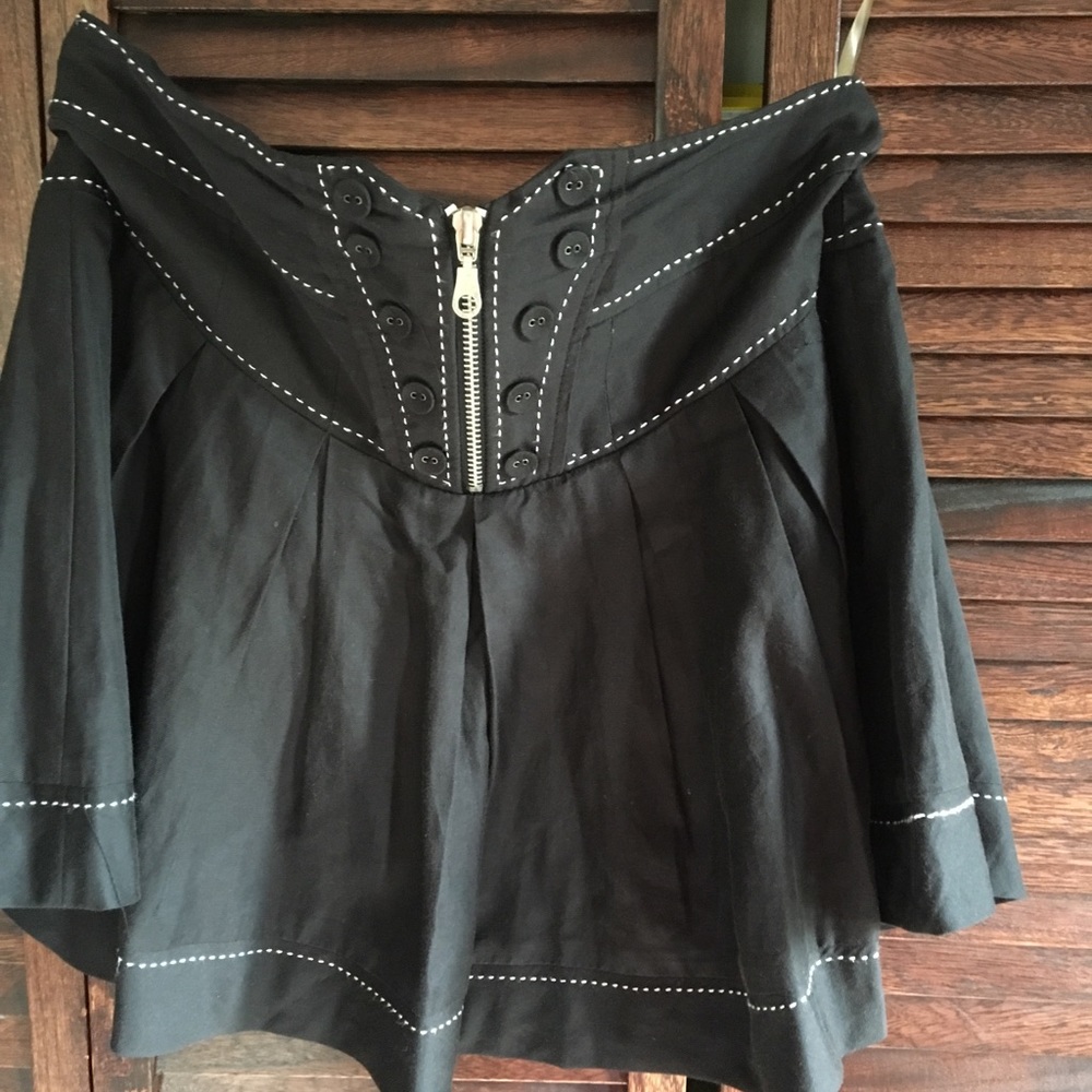 Mustard Seed black mini skirt.